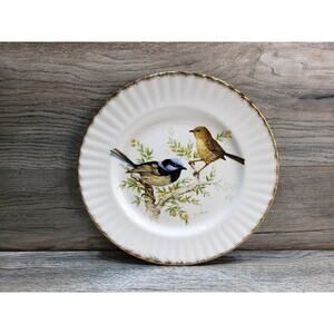 Royal Vale England Bone China Birds Reg Johnson Signed Collectors Plate